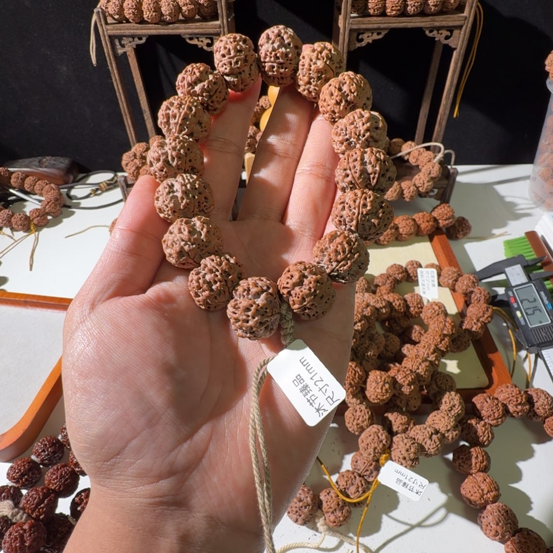 金刚菩提手串21尺寸红皮梅花