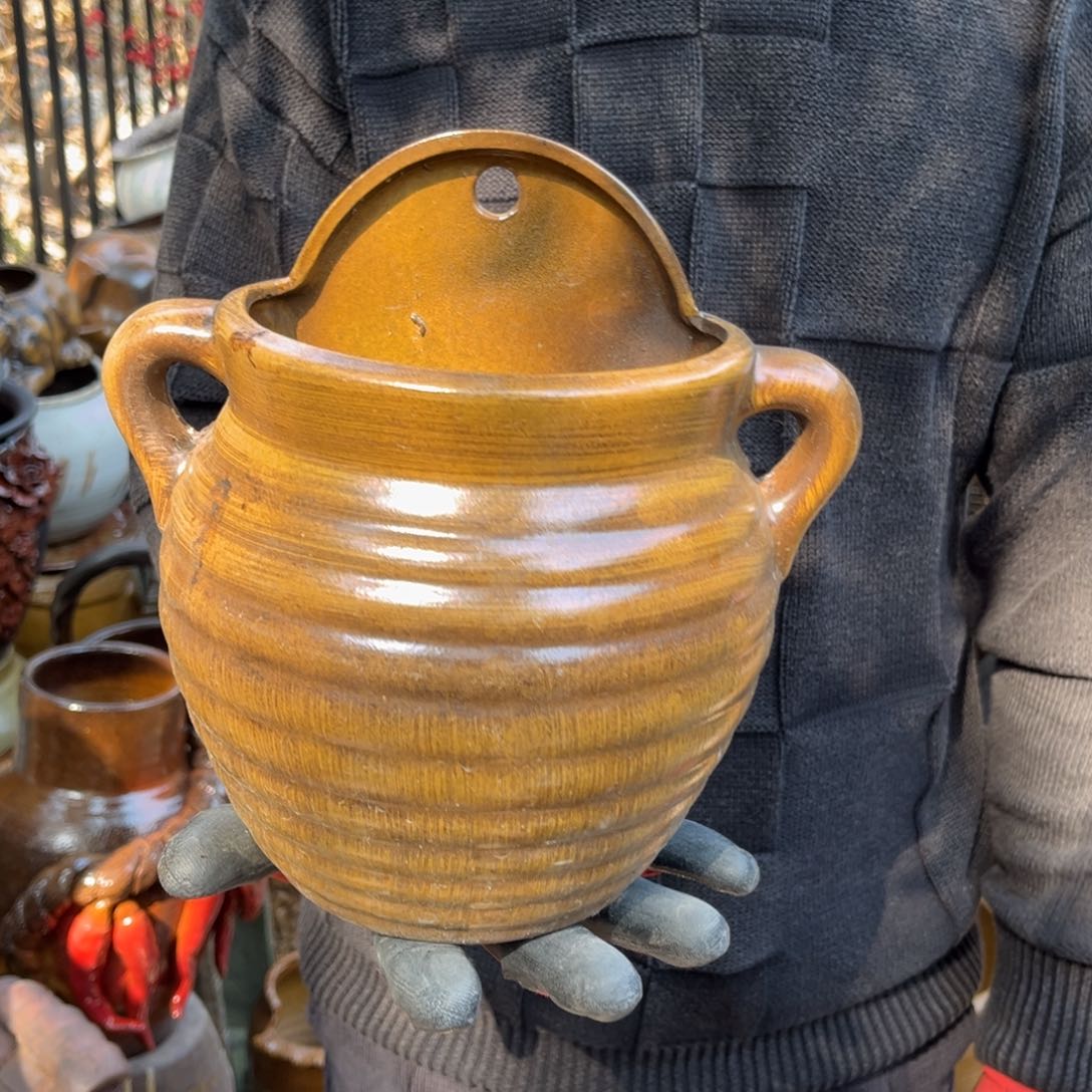 红陶高18长15宽10有孔