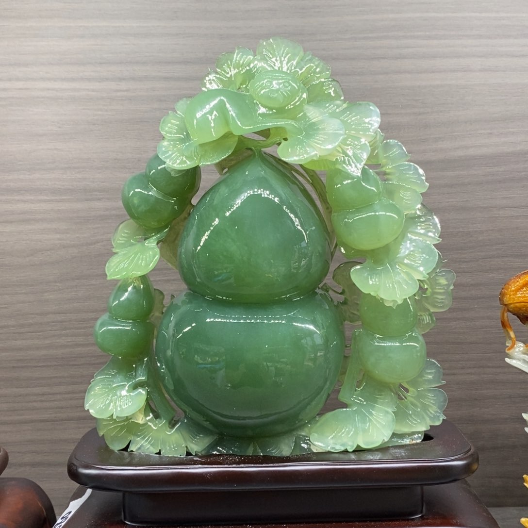 玉家居摆件，福禄双全