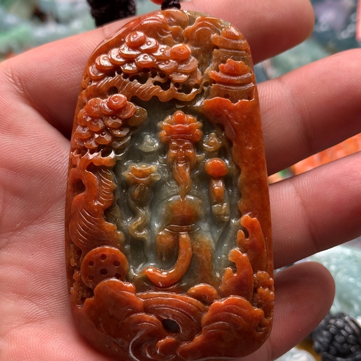 翡翠项链未镶嵌保真天然a货翡翠