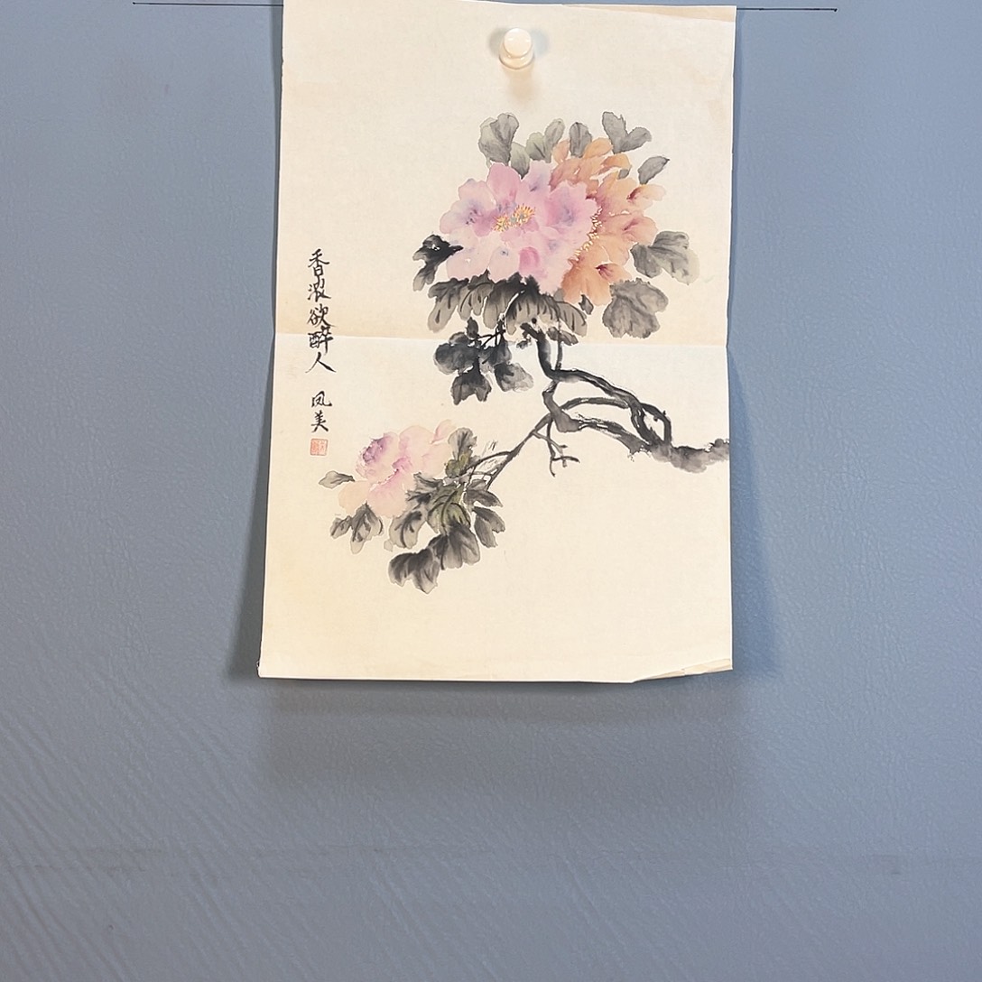 国画460 花红艳绿之美称的白