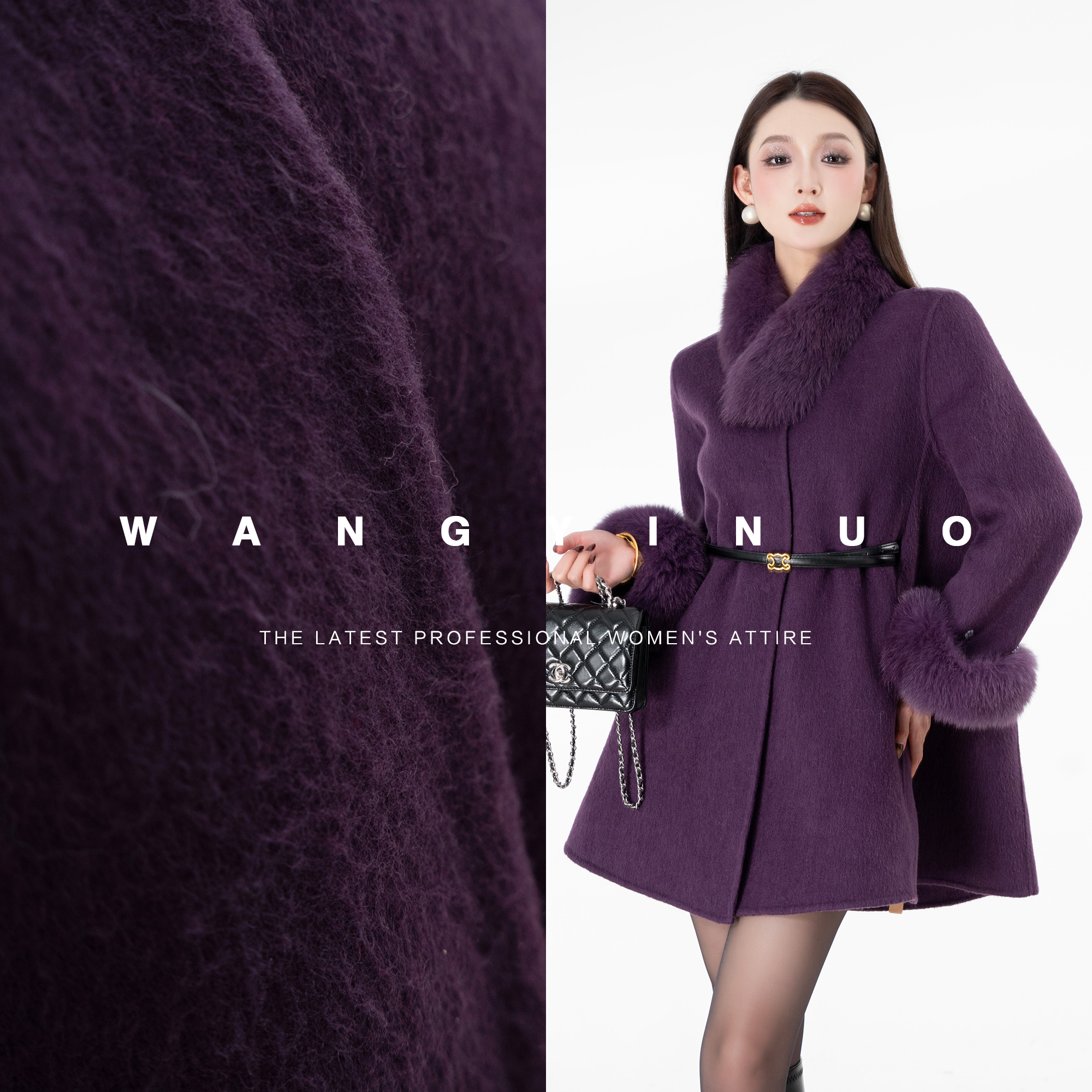 MD定制·依诺【甜酷记忆】2025冬季厚款气质洋气时尚双面呢羊毛外套