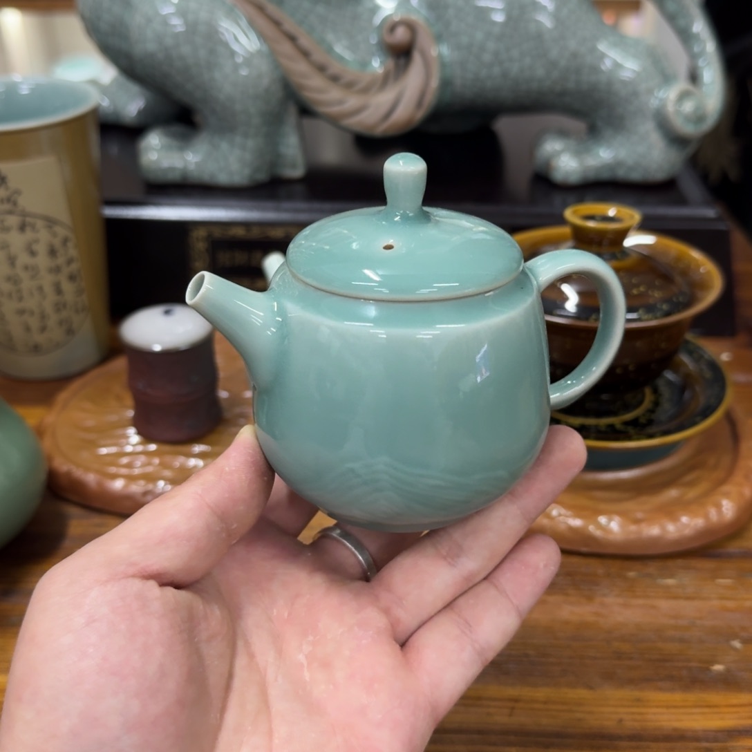 龙泉青瓷茶具微瑕7753