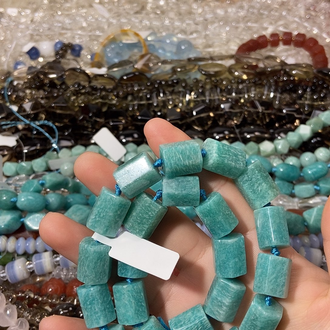 玛瑙/玉髓散珠天河桶珠