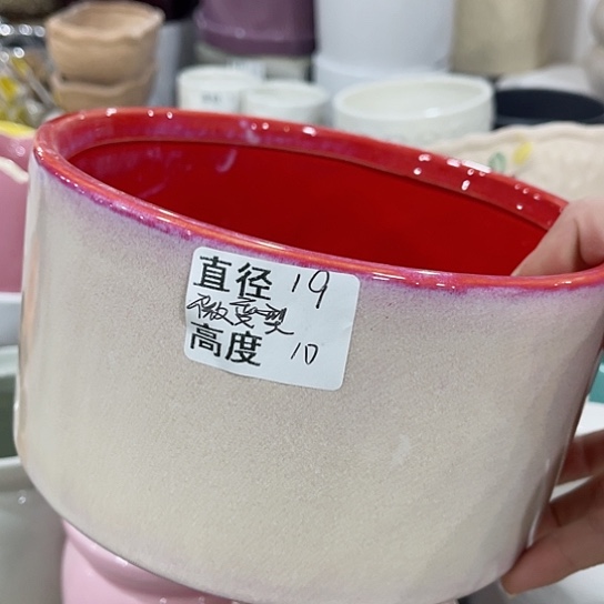 多肉绿植陶瓷花盆9.9包邮，有孔