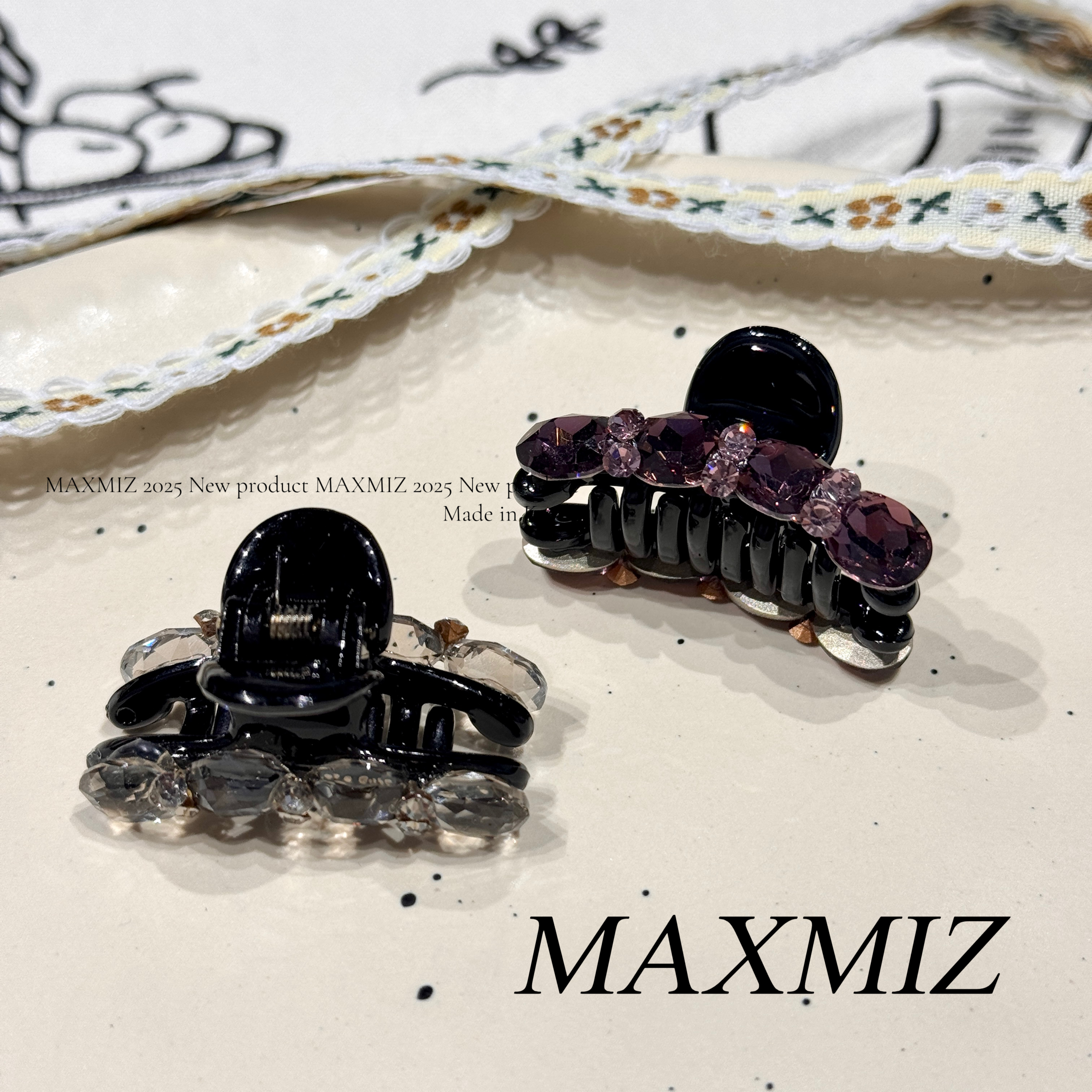 东大门 韩系轻奢排列圆钻小抓夹精致气质款1060