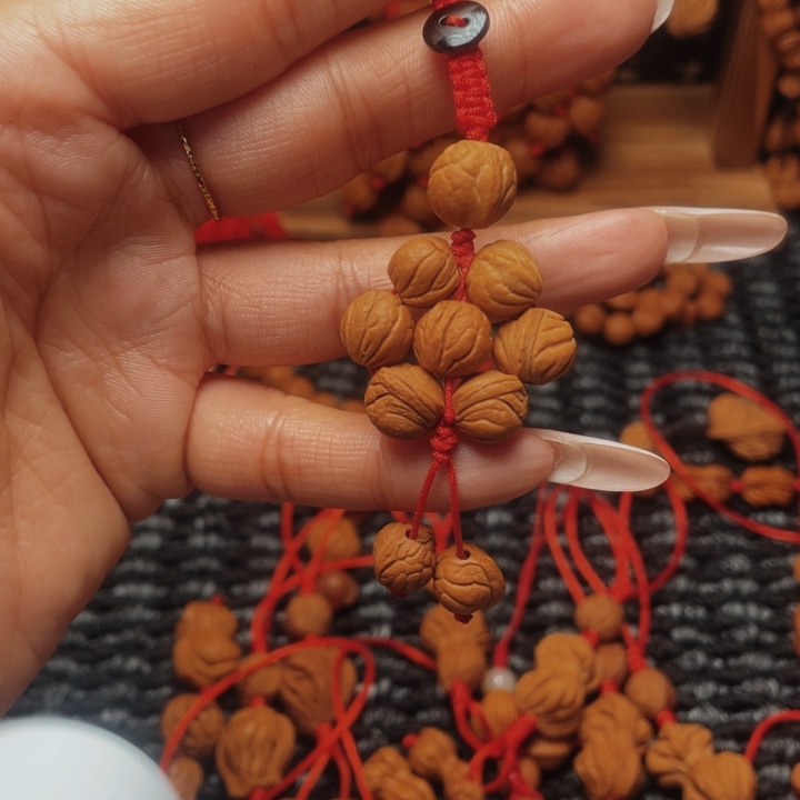 菩提籽类龙纹桃枭挂件