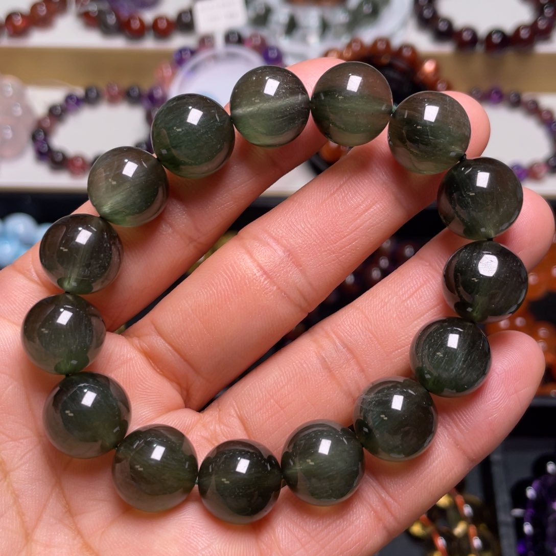 水晶手链未镶嵌绿发晶