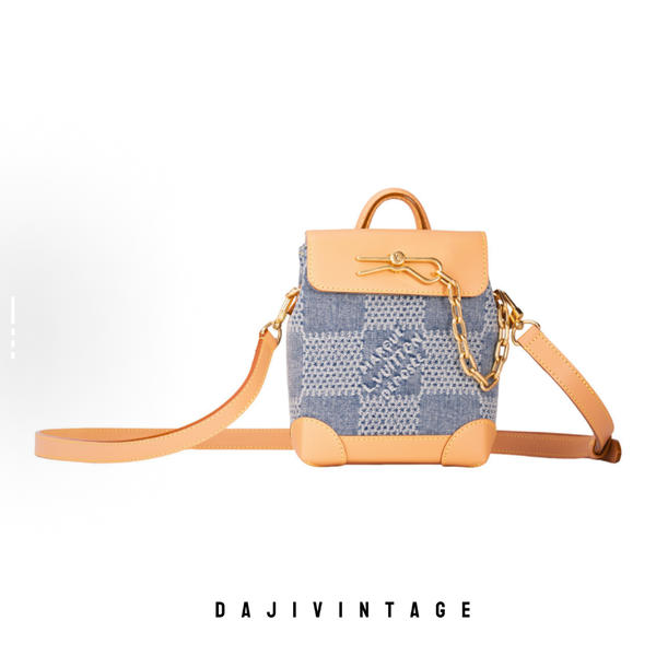 大吉中古/LVDamies Denim丹宁棋盘格斜挎包