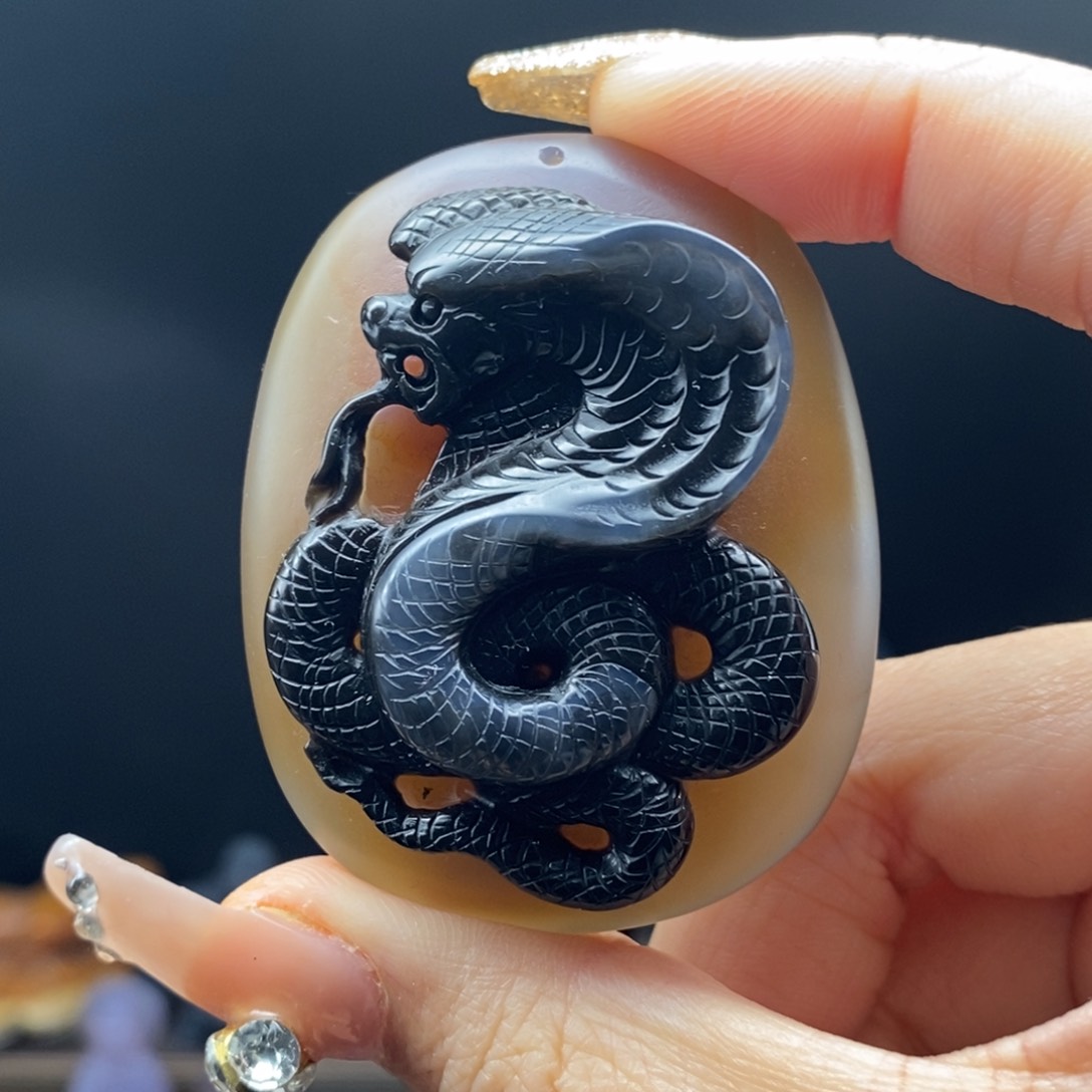 玛瑙/玉髓吊坠(不含链)未镶嵌