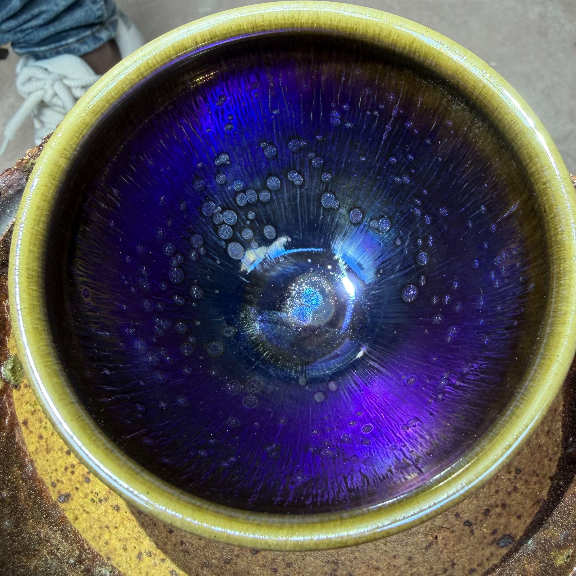 建盏手工主人杯电烧专用  幻彩小曜