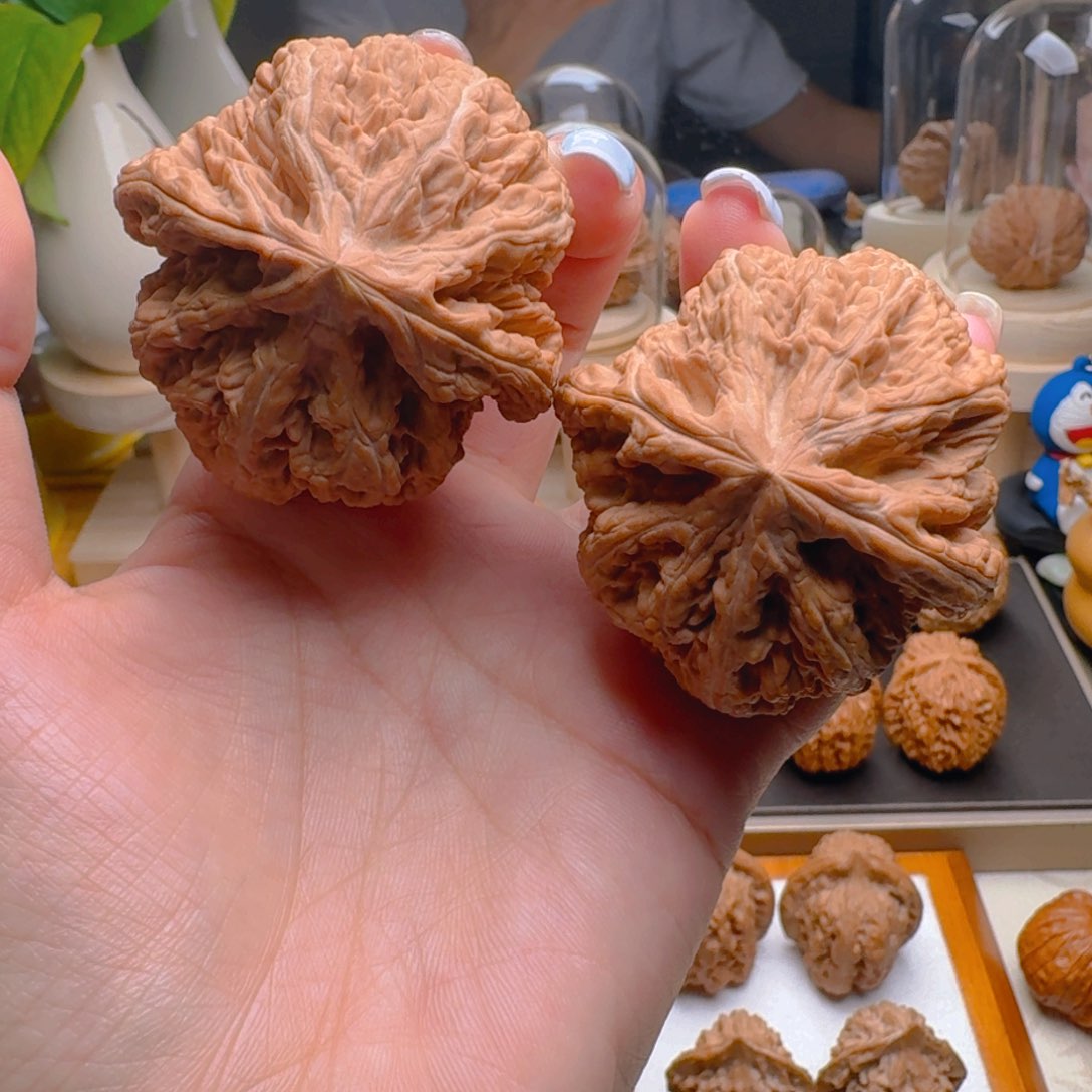 核桃把件49尺寸大粗筋