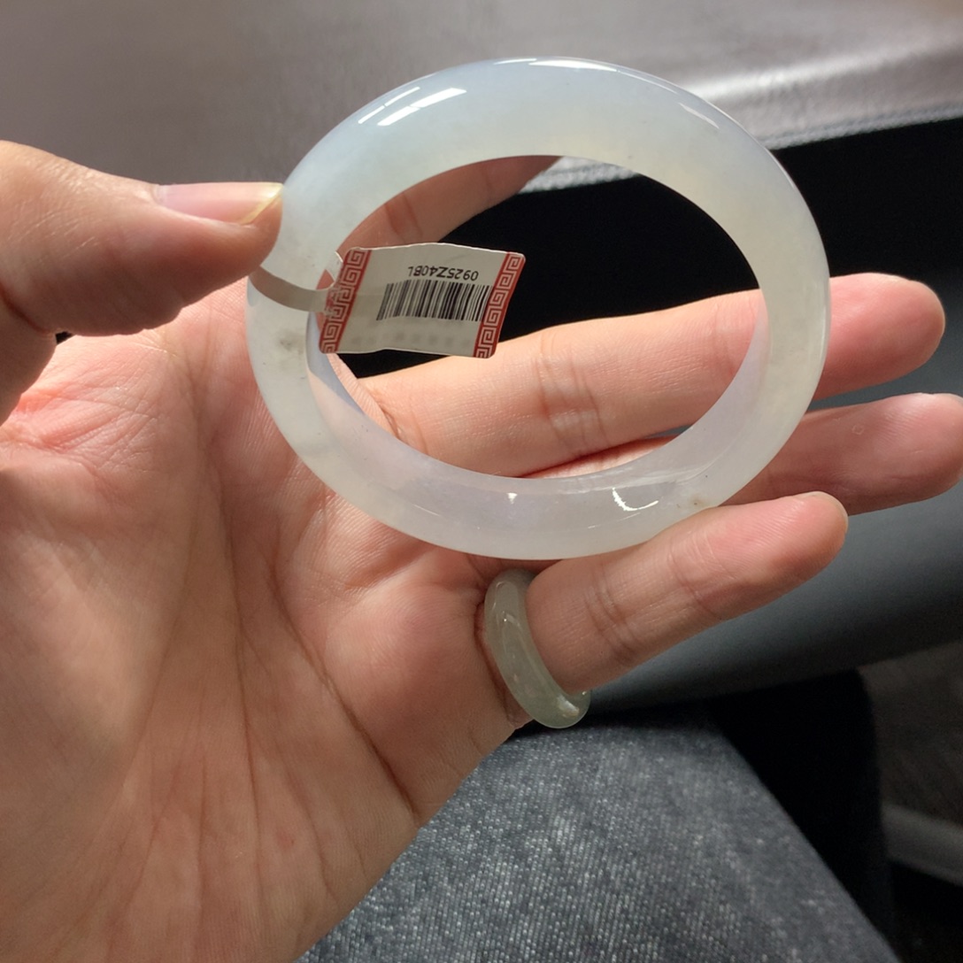 翡翠未镶嵌手镯30号55