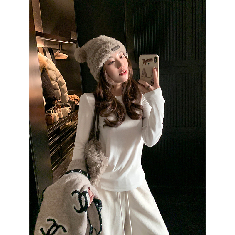 首推B入~黑科技发热绒 微修身薄背 自发热打底C25D01557C