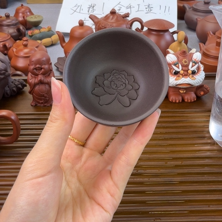 茶壶紫砂紫泥主人杯