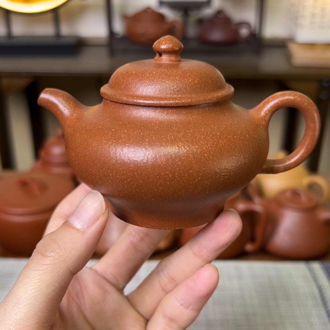紫泥茶壶紫砂壶多只壶黄降坡130cc