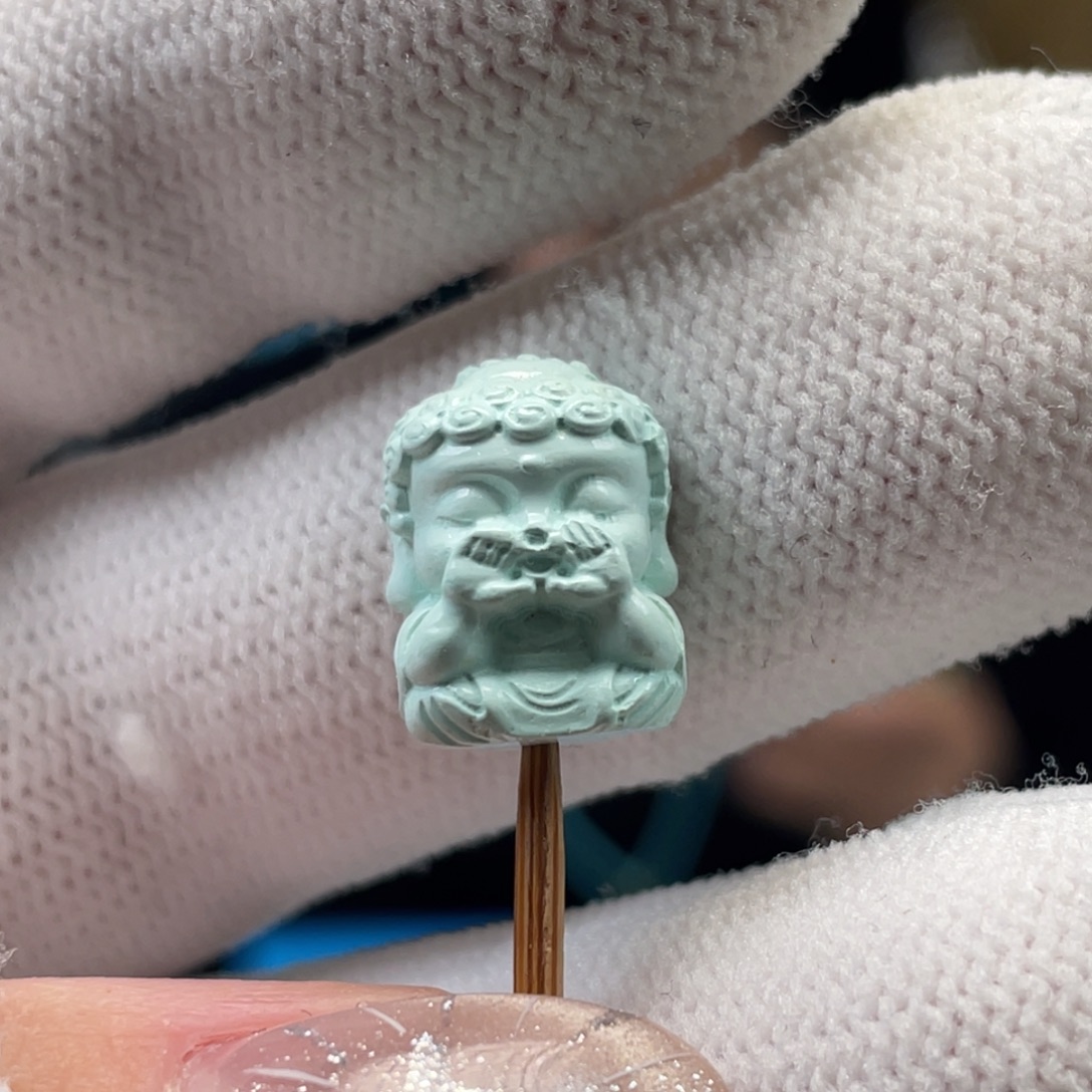 绿松石未镶嵌挂件