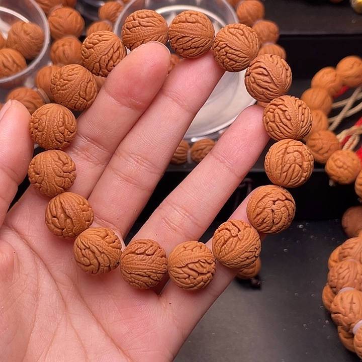 手串桃核绣球手串1.4