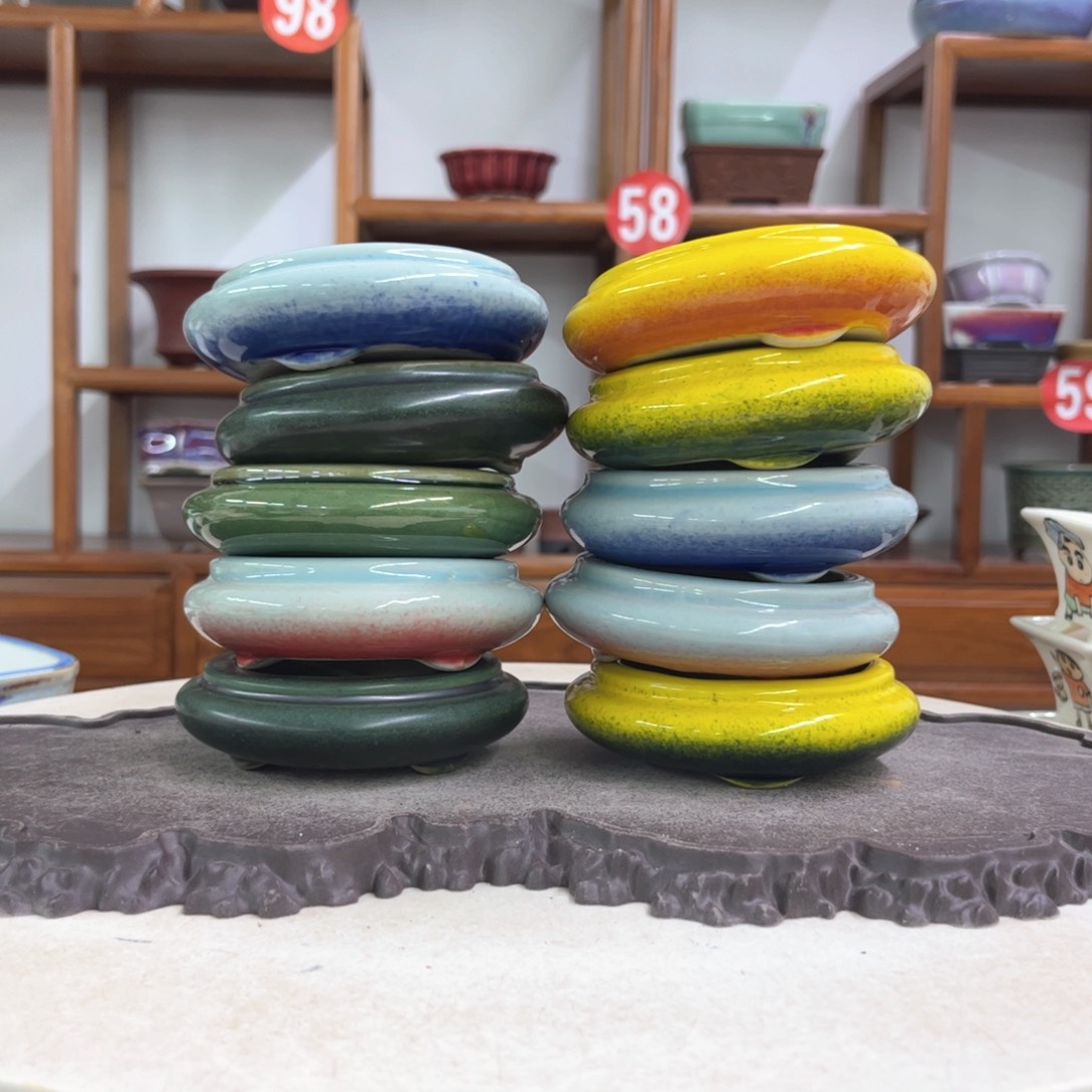 紫砂花盆瑕疵3.5-8。。。（10）