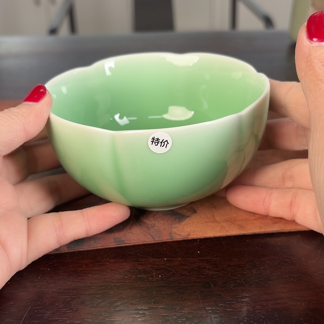 龙泉云间青瓷小米茶器