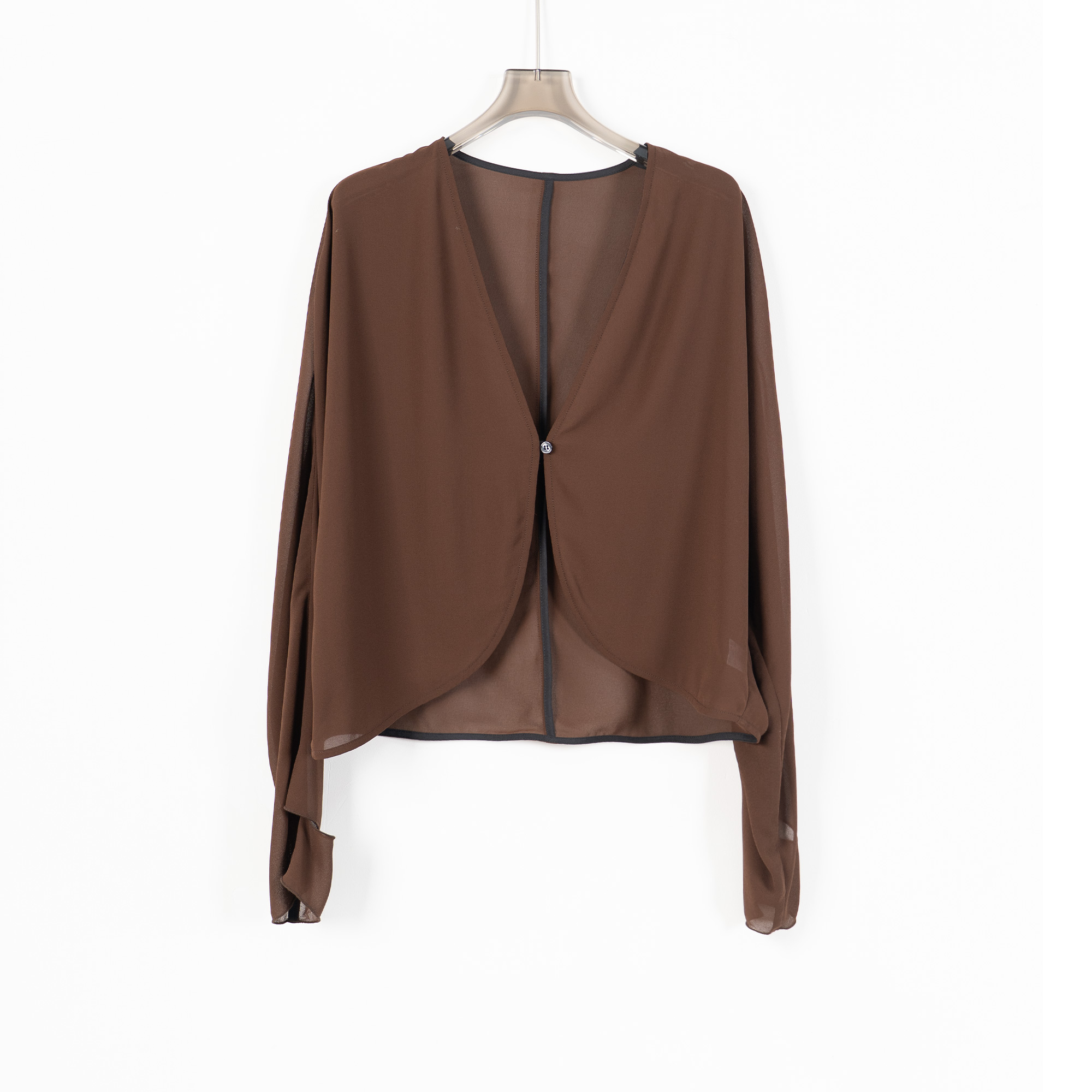 PW250512大码胖MM夏季新款设计师款开衫上衣防晒宽松薄款