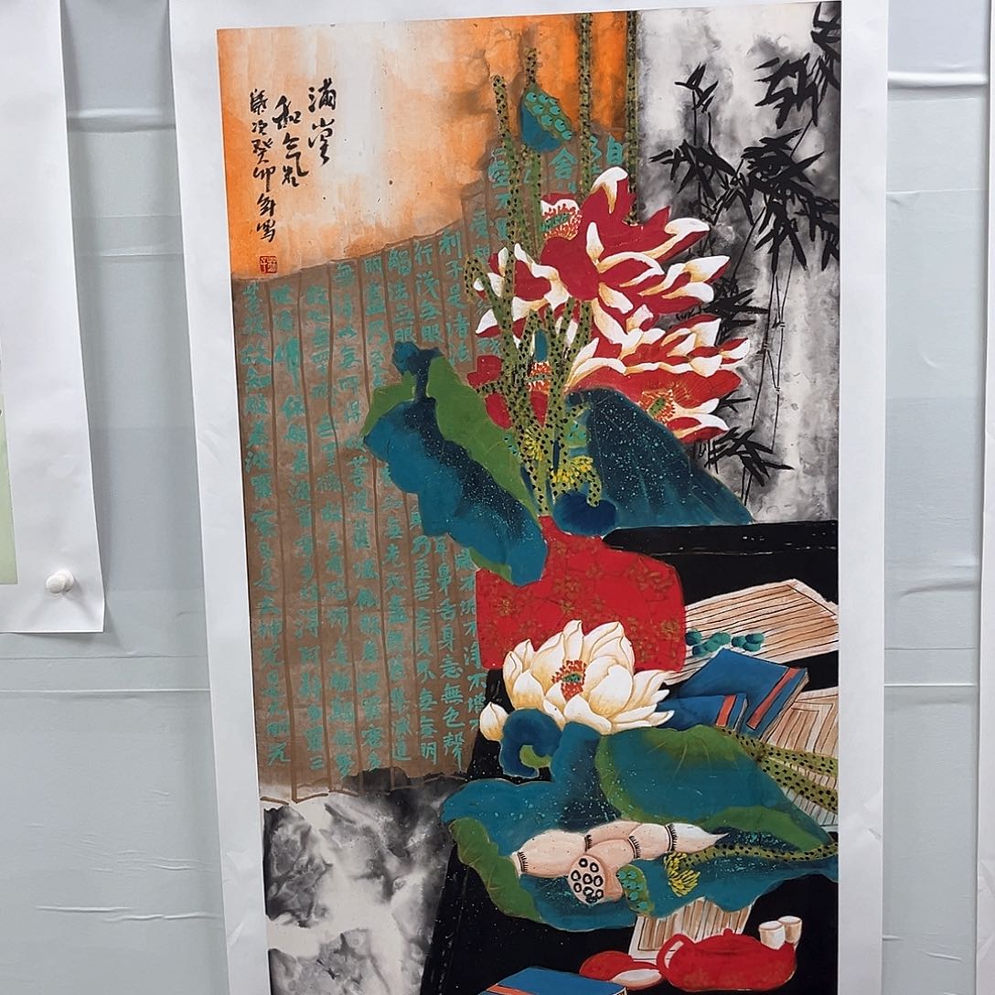 国画国画纯手工作品