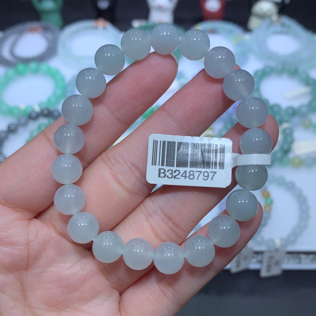 翡翠未镶嵌手串天然