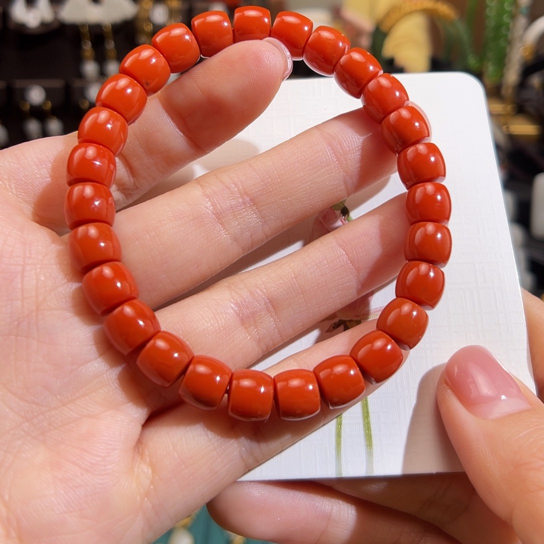 南红玛瑙手串未镶嵌晨**?