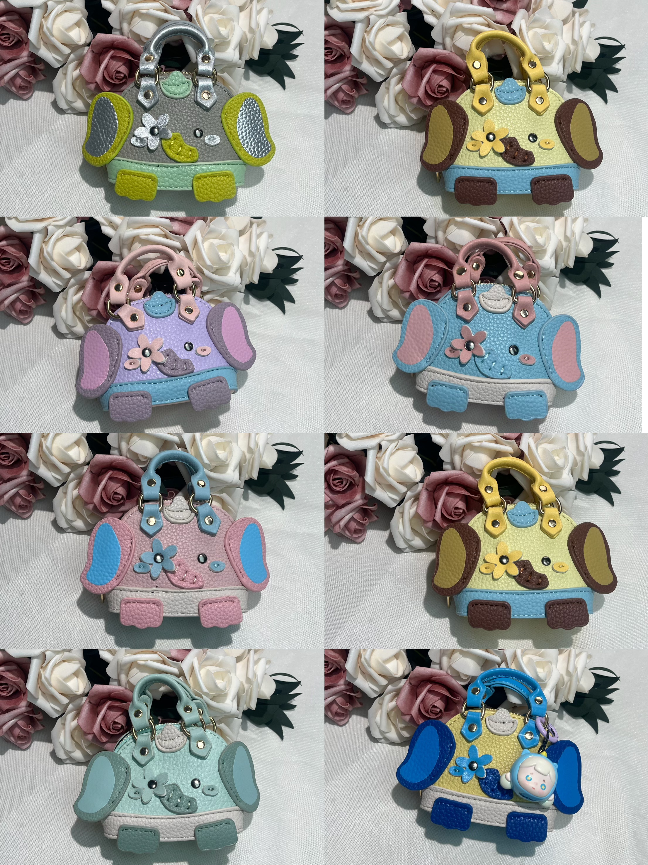 真皮mini小包包网红摆件潮流