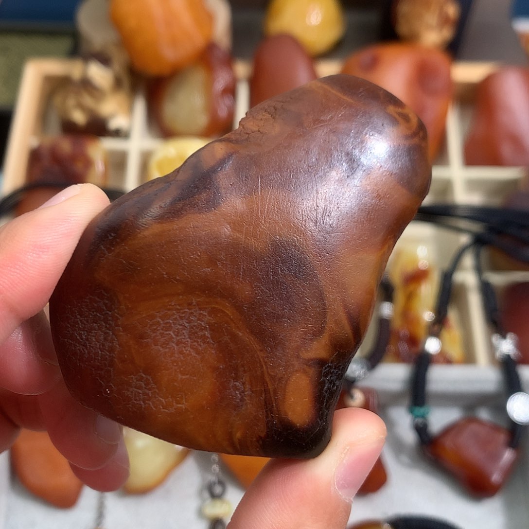 蜜蜡裸石未镶嵌你