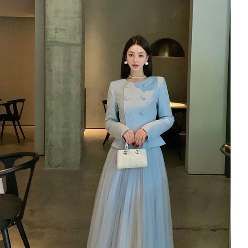 【两件套】【有里布】2025春装套装开春穿搭上衣外套女半身裙D3791