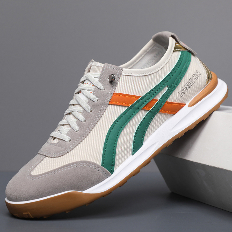 新款防滑耐磨德训鞋轻便跑步鞋透气一脚蹬轻薄阿甘休闲懒人鞋