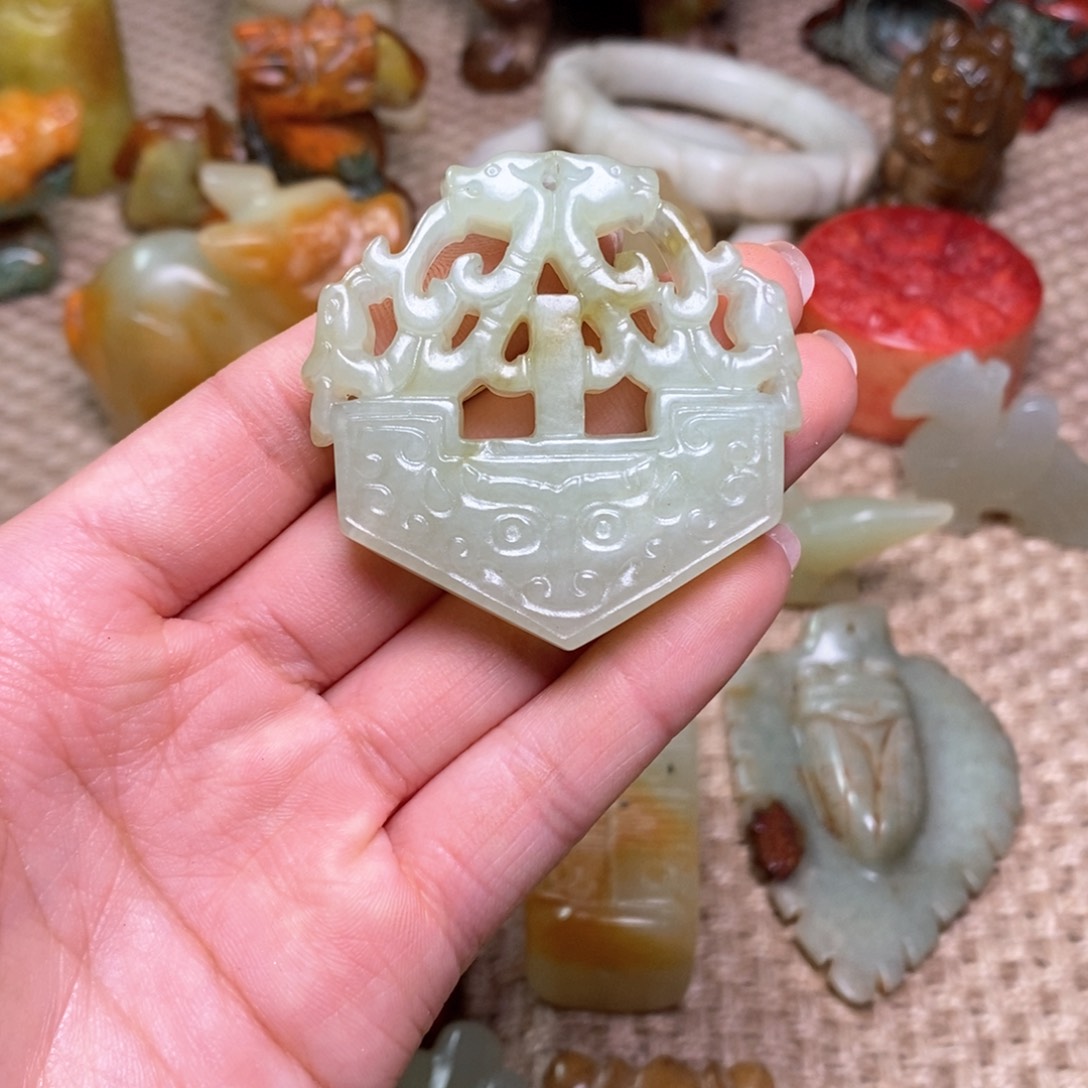 白玉菩提吊坠白玉菩提白玉菩提摆件