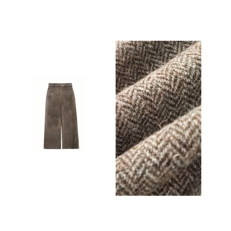 【柏林初秋长裤】2025新款老钱风松弛感拉满垂坠线条感直筒阔腿裤