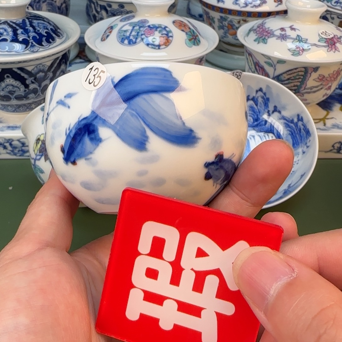 彦祖纯手工手绘茶具135