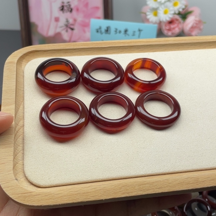 未镶嵌戒指玛瑙/玉髓