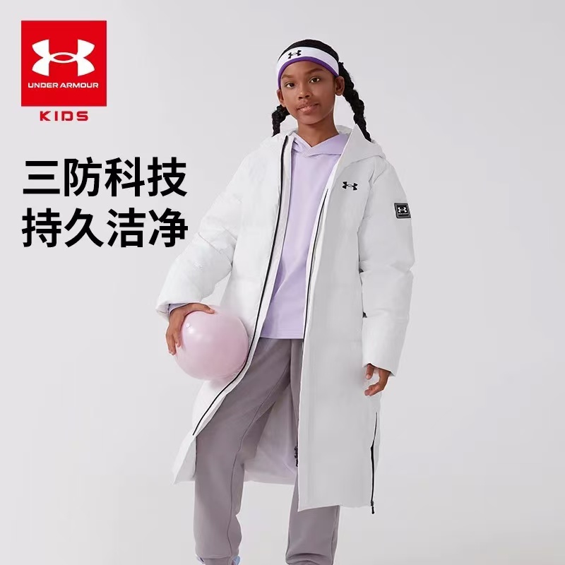 Under Armour/【长款】男女三防连帽保暖挡风外套