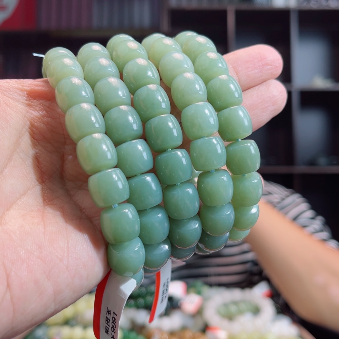 和田玉手链未镶嵌手串新疆14年且末料多样性拍一发一