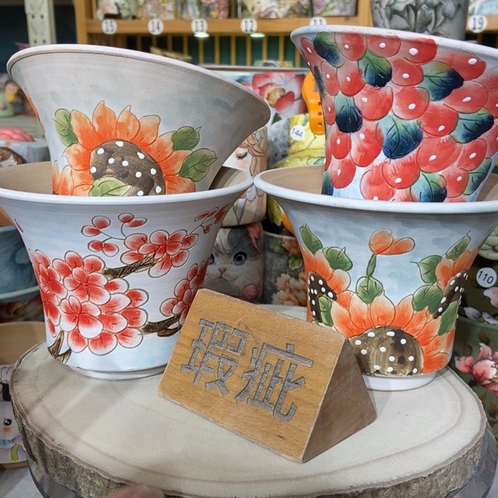 红陶景德镇艺术手绘作品