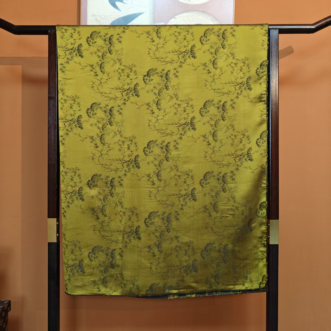 新款【松夜笙】140*140重锻云锦香云高货重磅国风高端丝巾-e2