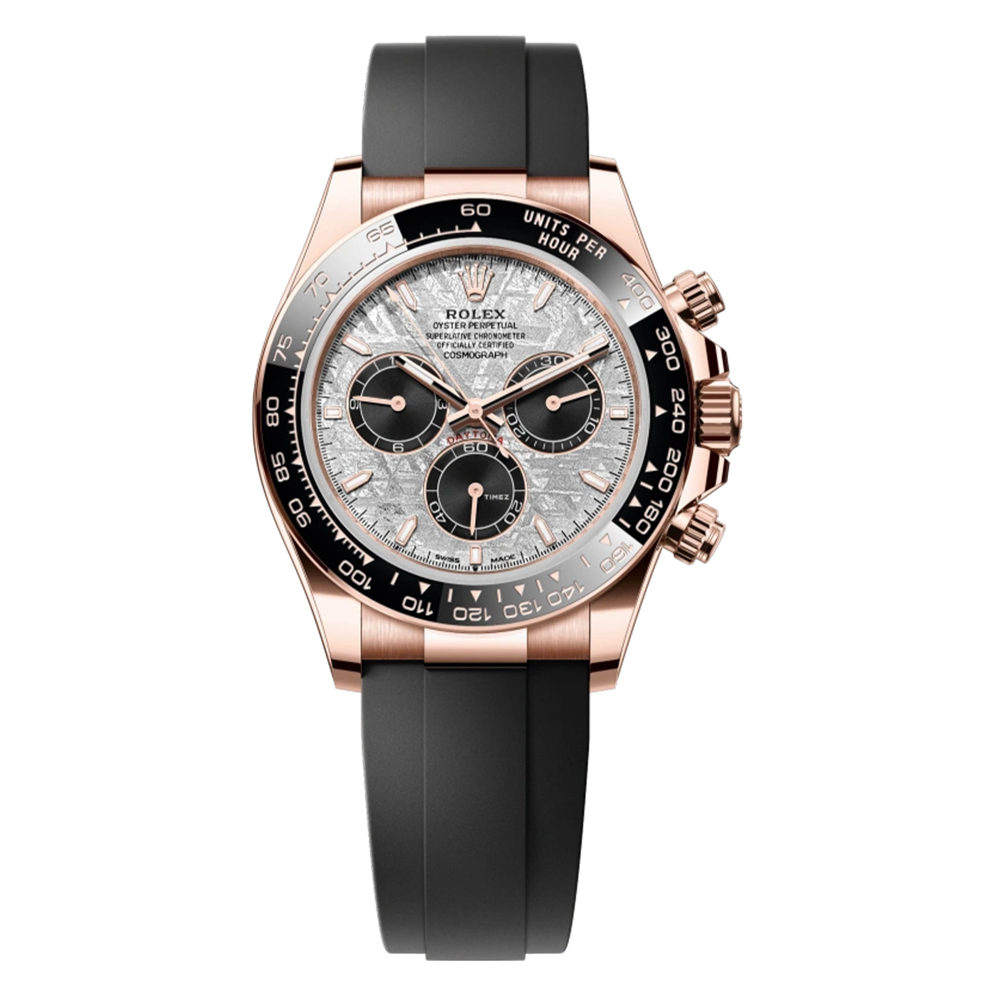 未使用 Rolex/劳力士 /126515胶带玫瑰金陨石迪/40mm