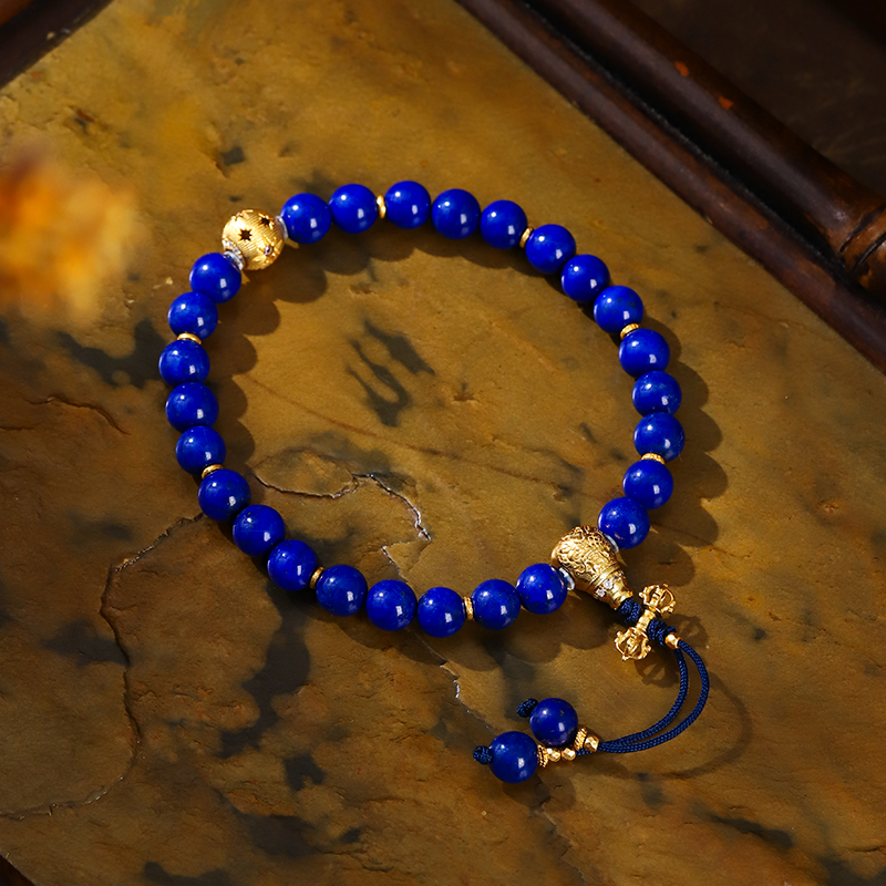 青金石单圈手串 卡6mm+ -多样性发其一