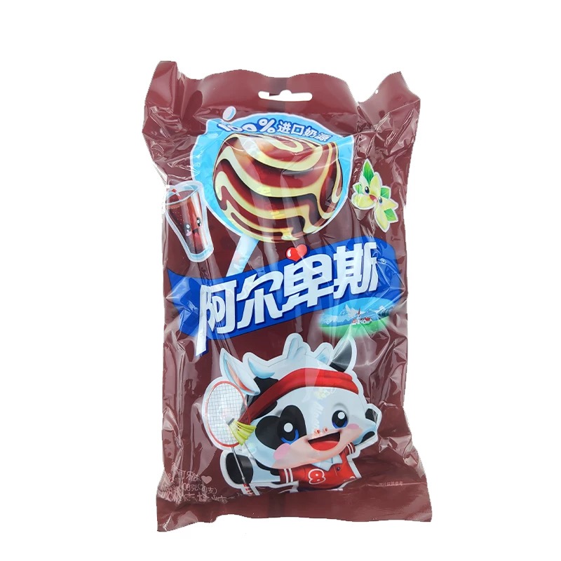 阿尔卑斯香草可乐味硬糖棒棒糖200g*3包保质期至26年12月