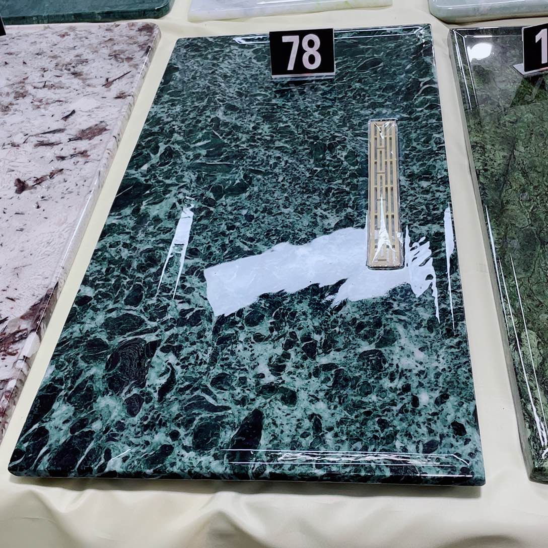 天然奢石普拉哒绿茶盘80*35