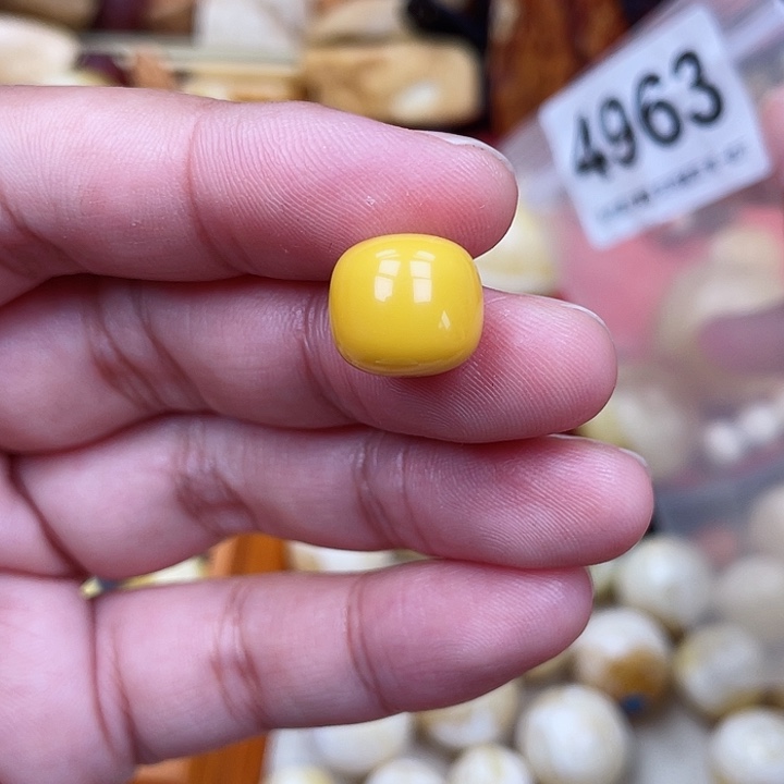 蜜蜡未镶嵌珠宝奇石坑粉12.3x11