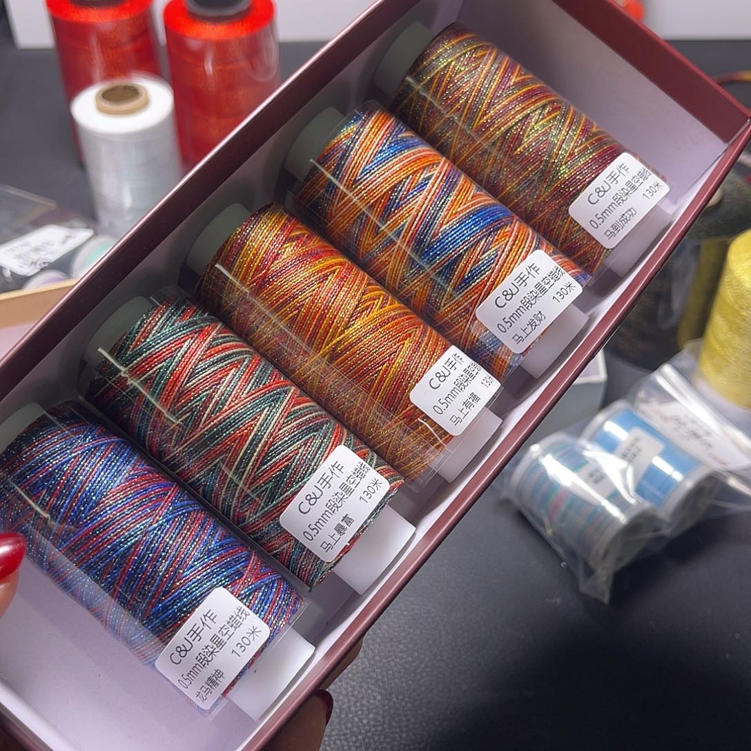 J598/0.5高端星空段染蜡马年套盒5色看图发货