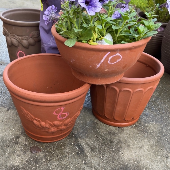 紫砂花盆口30高25高16宜兴紫砂 