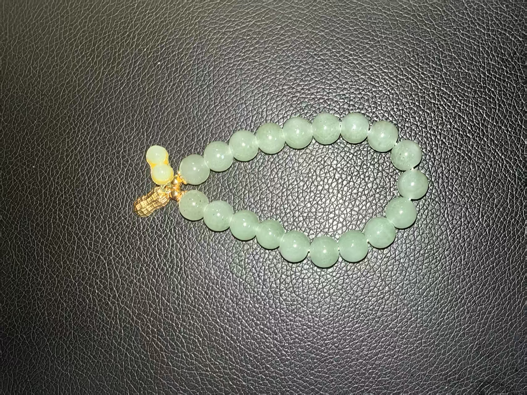 YW084 好事发生 和田玉精品单圈手串 无礼盒