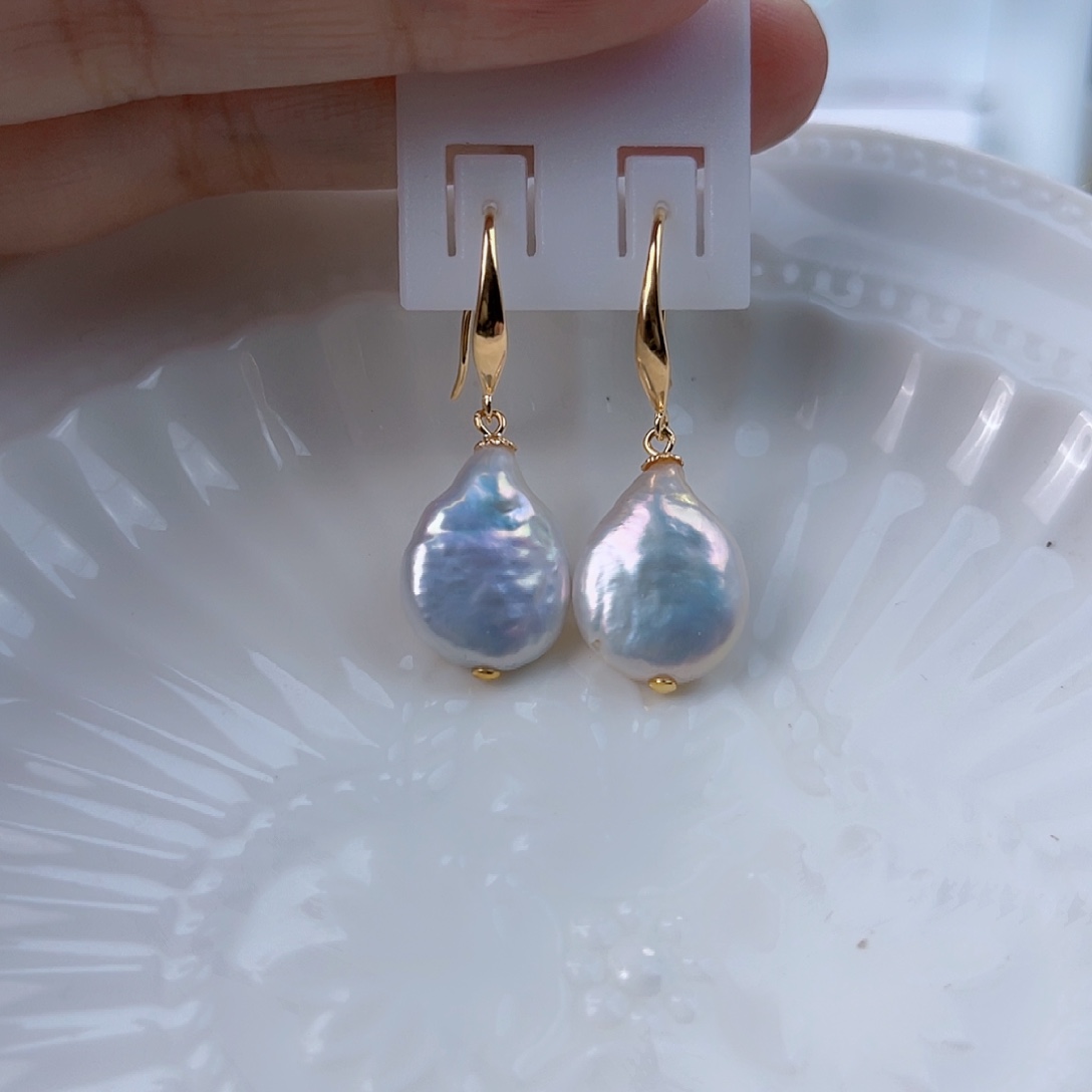 淡水珍珠耳饰未镶嵌