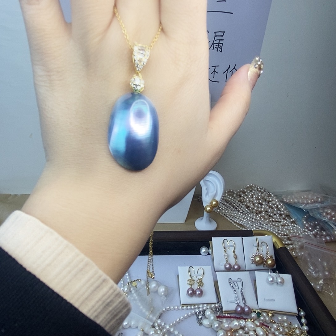 吊坠(赠链)淡水珍珠合金
